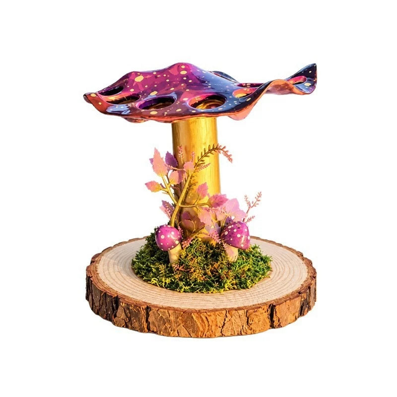 Mushroom Makeup Brush & Jewelry Holder