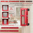 Solid CNC Aluminum Door Hinge Mortiser Jig Kit - Fits 2.5