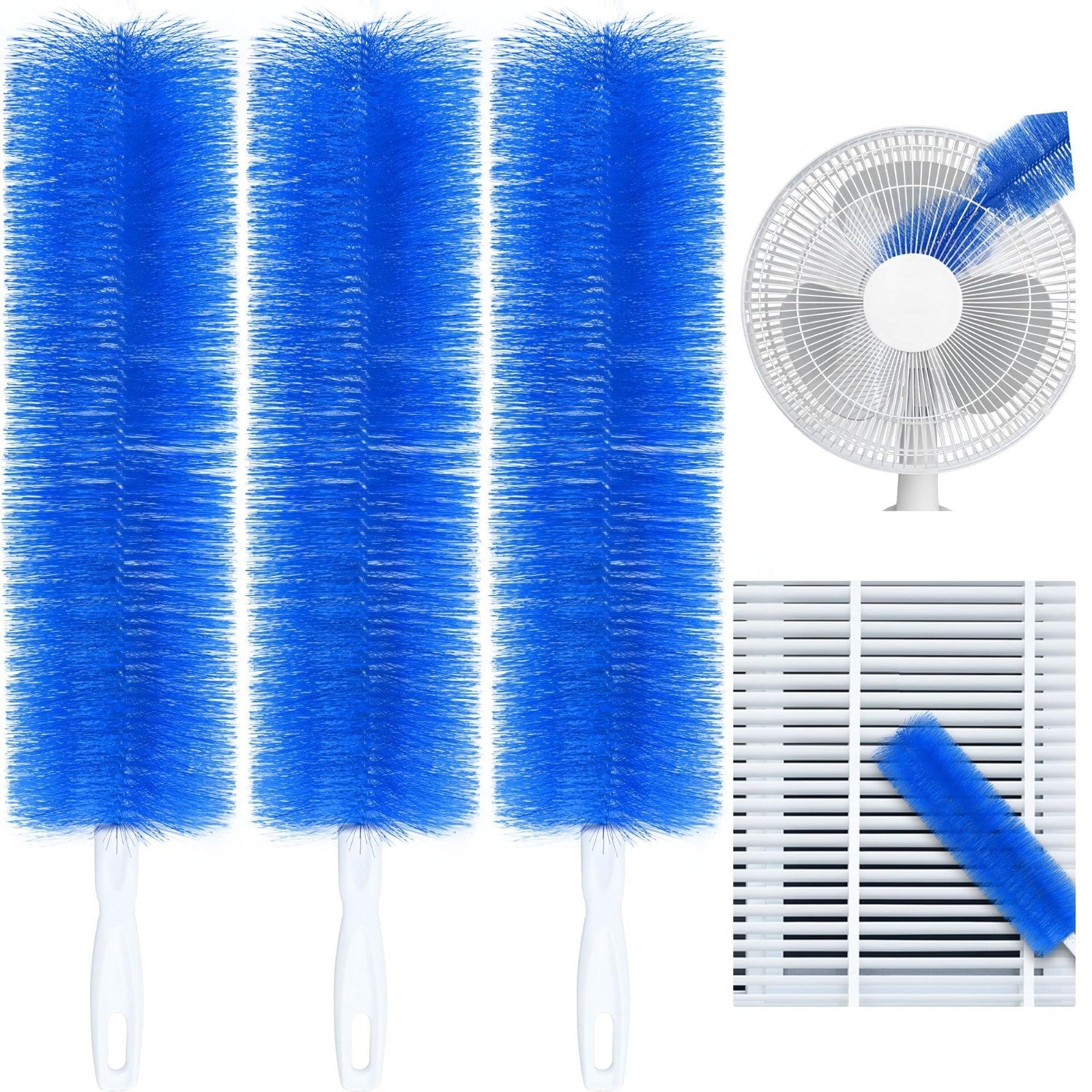 Bendable Fan Cleaning Brush – Reusable Microfiber Duster for Fans&Curtain